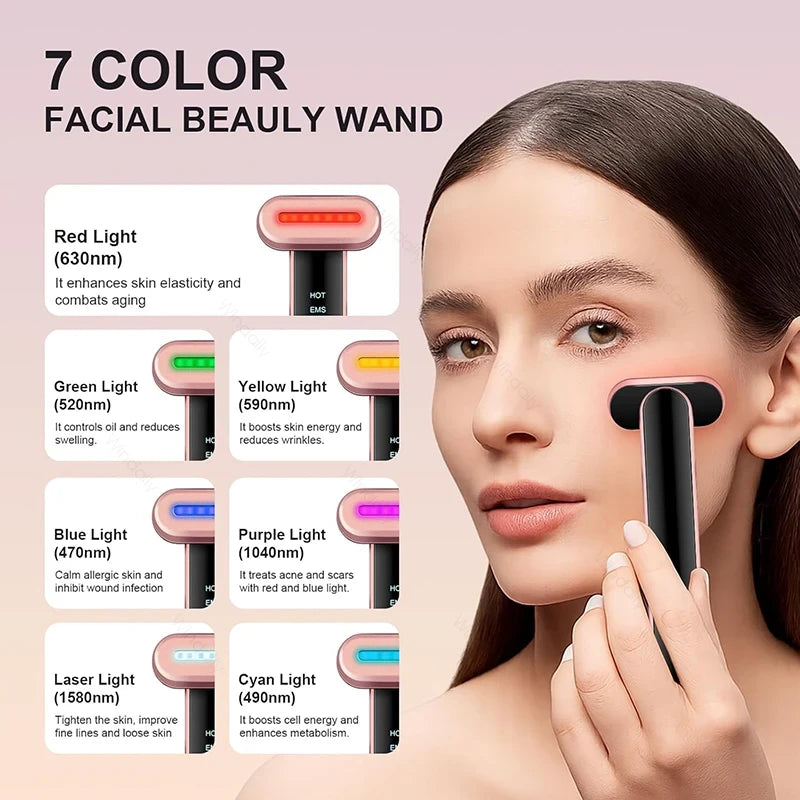 7-in-1 Facial Light Therapy Wand